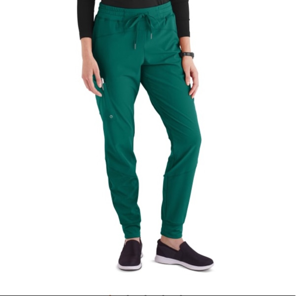 Barco One Hunter Green 3 Pocket Jogger Scrub Pants